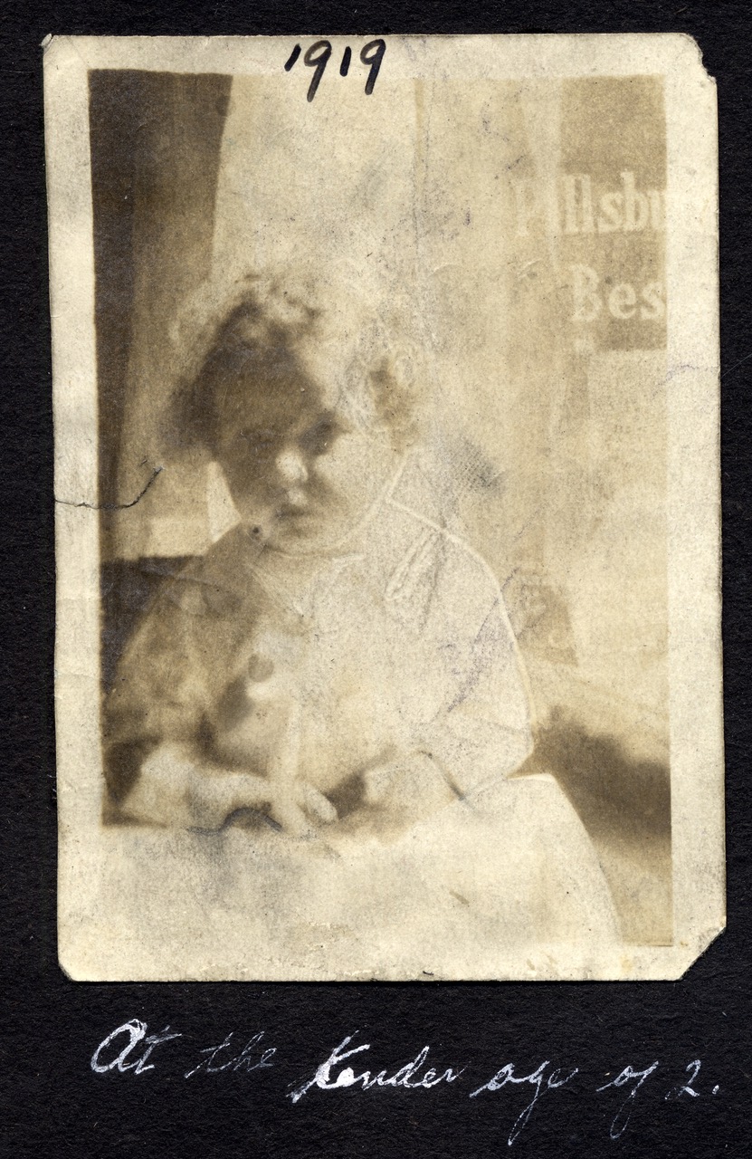 Helen Kravetz at the age of two, 1919